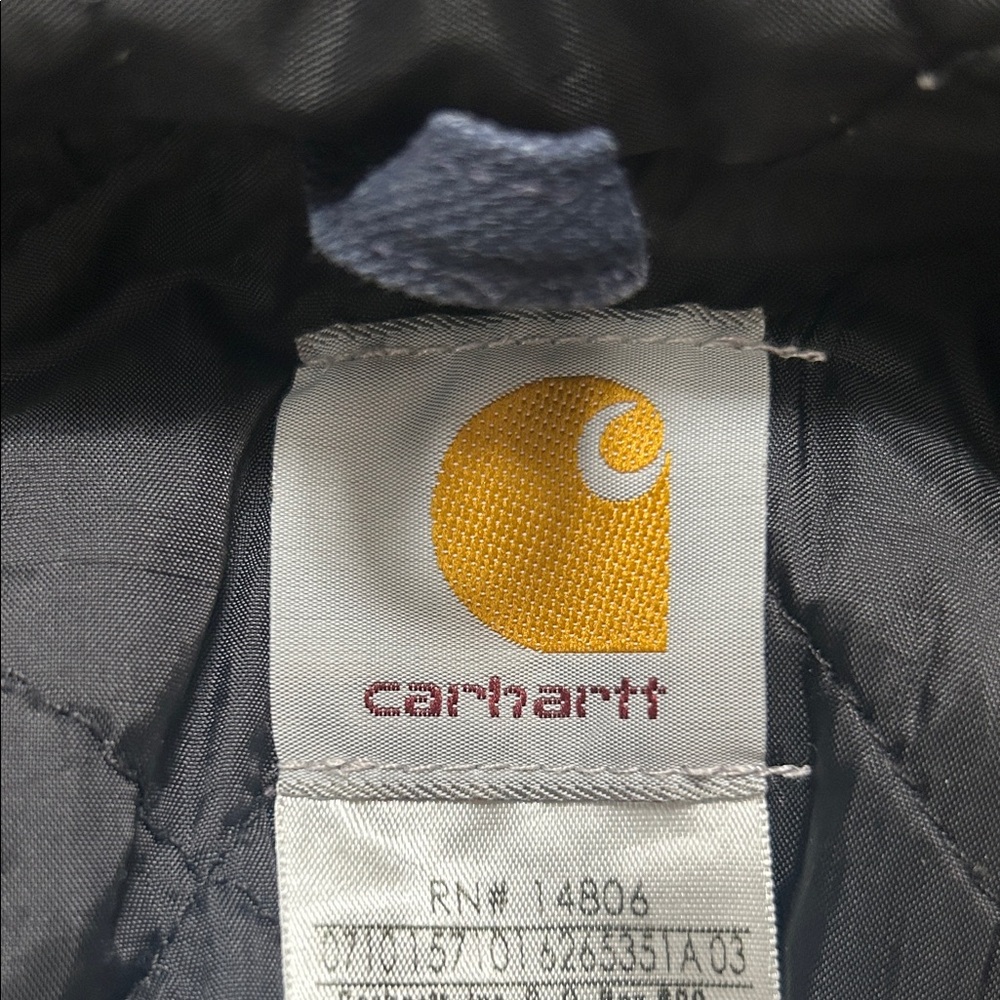 Men’s Carhartt Navy Hooded Jacket - Picture 7 of 12
